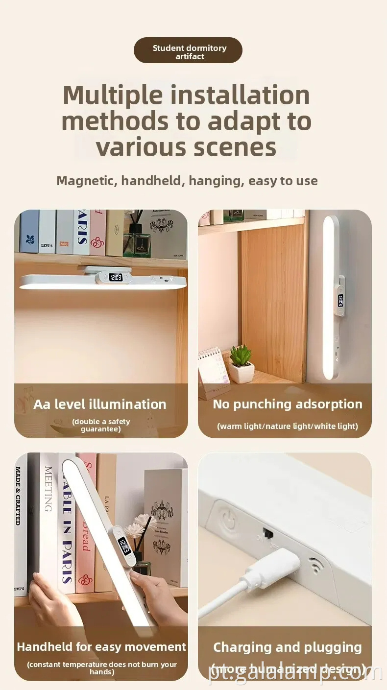 Modern Desk Lamp Magnet Charging Remote Control